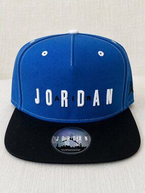 Jordan Nike Classic AJ 10 Tinker X Champs Blue Black Snapback 669617 Hat Cap NEW